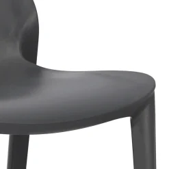Krzesło Ginevra antracytowe z tworzywa