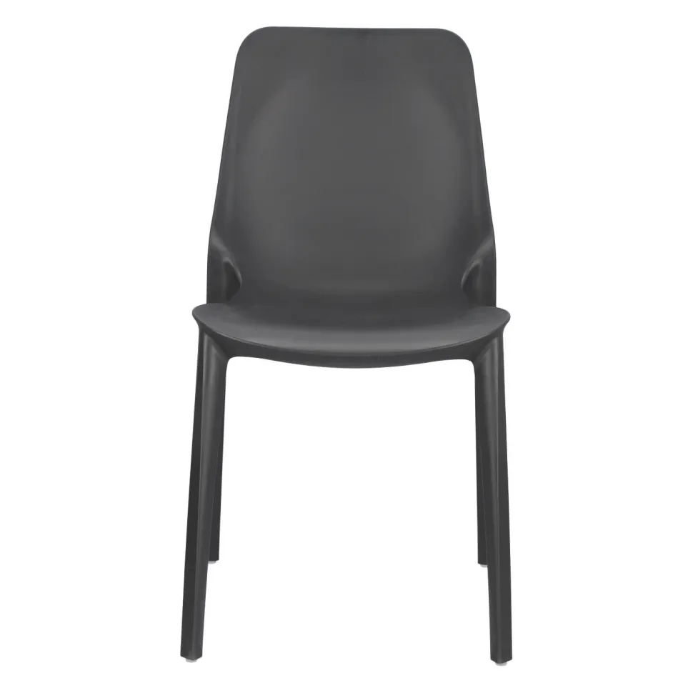 Krzesło Ginevra antracytowe z tworzywa