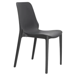 Krzesło Ginevra antracytowe z tworzywa