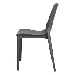 Krzesło Ginevra antracytowe z tworzywa