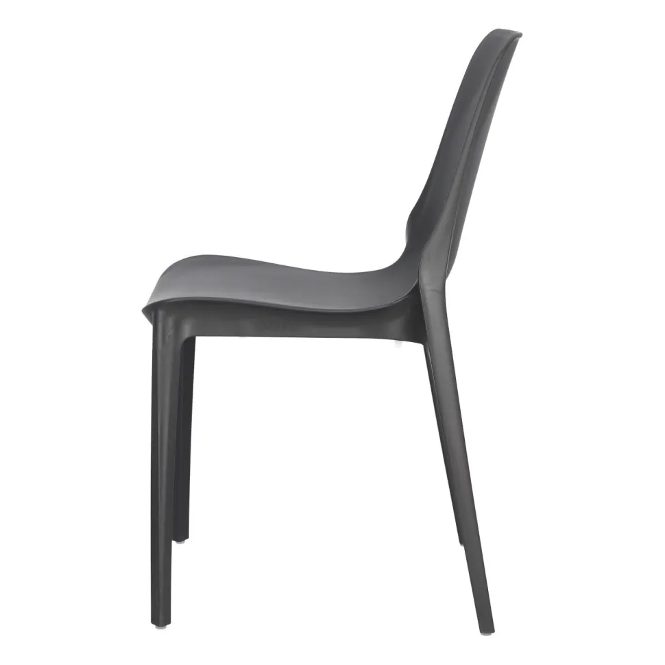Krzesło Ginevra antracytowe z tworzywa