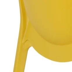 Krzesło Ginevra żółte z tworzywa