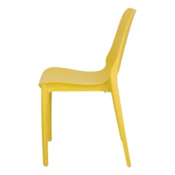 Krzesło Ginevra żółte z tworzywa