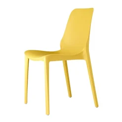 Krzesło Ginevra żółte z tworzywa