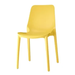 Krzesło Ginevra żółte z tworzywa