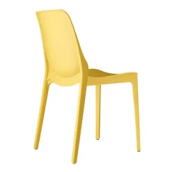 Krzesło Ginevra żółte z tworzywa