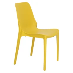 Krzesło Ginevra żółte z tworzywa