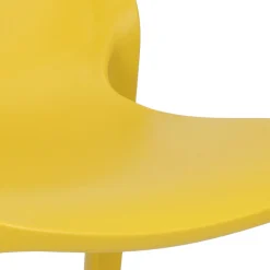 Krzesło Ginevra żółte z tworzywa