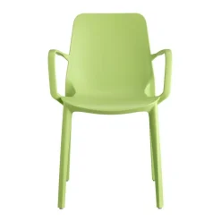 Krzesło Ginevra z podłokietnikami niebieskie z tworzywa