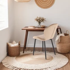 Krzesło Griviza Velvet beżowy