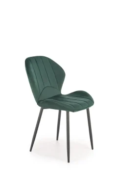 Krzesło Griviza Velvet ciemno zielony