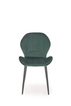 Krzesło Griviza Velvet ciemno zielony