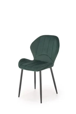 Krzesło Griviza Velvet ciemno zielony
