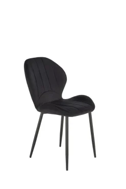 Krzesło Griviza Velvet czarny