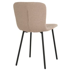 Krzesło Halden bouncle beżowe/ czarne