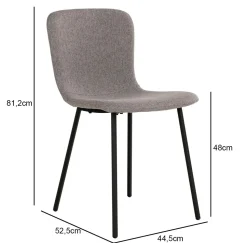 Krzesło Halden szare/ czarne