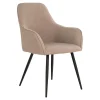 Krzesło Harbo boucle beżowe/ czarne