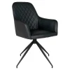 Krzesło Harbo obrotowe czarne PU/ czarne