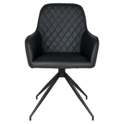 Krzesło Harbo obrotowe czarne PU/ czarne