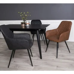 Krzesło Harbo szare PU/ czarne