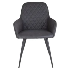 Krzesło Harbo szare PU/ czarne