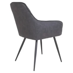 Krzesło Harbo szare PU/ czarne
