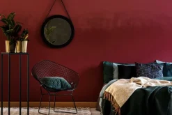 Krzesło HarryArm czarne poduszka czarna metalowe