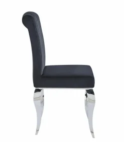 Krzesło Helene Velvet czarne