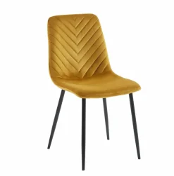 Krzesło Herman Velvet musztardowe