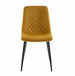 Krzesło Herman Velvet musztardowe