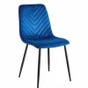 Krzesło Herman Velvet niebieskie