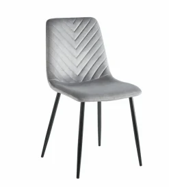 Krzesło Herman Velvet szare