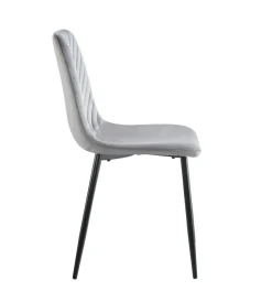 Krzesło Herman Velvet szare