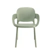 Krzesło Hug z podłokietnikami sage green