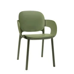 Krzesło Hug z podłokietnikami olive