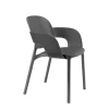Krzesło Hug z podłokietnikami anthracite
