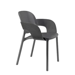 Krzesło Hug z podłokietnikami anthracite