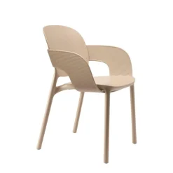 Krzesło Hug z podłokietnikami dove grey