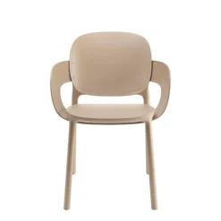 Krzesło Hug z podłokietnikami dove grey