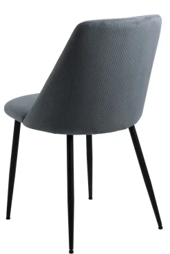 Krzesło Ines szare sztruks