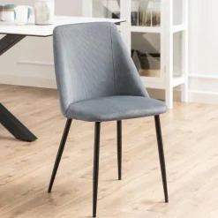 Krzesło Ines szare sztruks