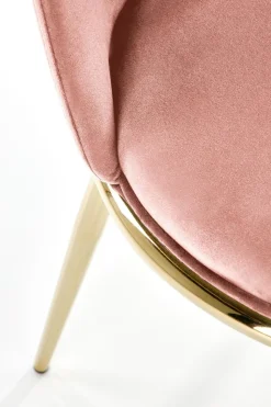 Krzesło Irene różowe/złote