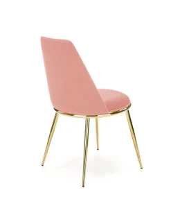 Krzesło Irene różowe/złote