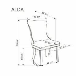 Krzesło Iridionne Velvet ciemny zielony