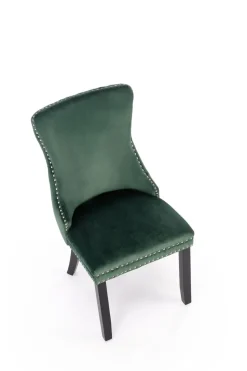 Krzesło Iridionne Velvet ciemny zielony