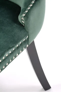 Krzesło Iridionne Velvet ciemny zielony