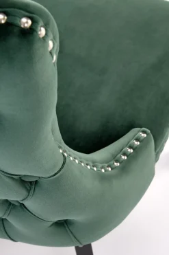 Krzesło Iridionne Velvet ciemny zielony