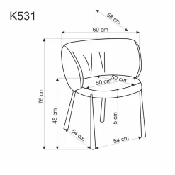Krzesło Itzal musztardowe