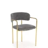 Krzesło Jabari szary/złoty