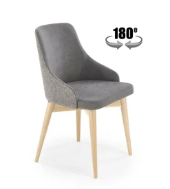 Krzesło Jurneya obrotowe szare